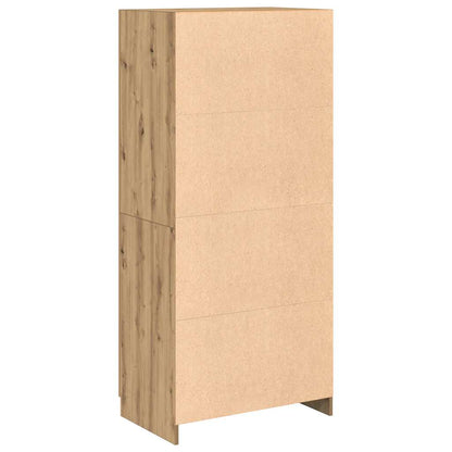 Garderobe artisan eik 90x52x200 cm konstruert tre