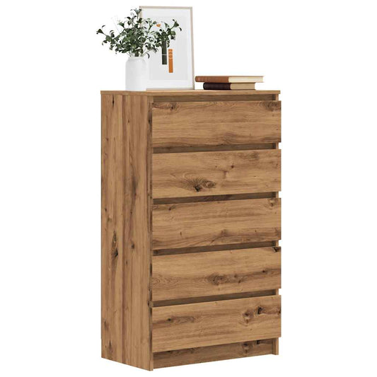 Kommode artisan eik 60x36x103 cm konstruert tre