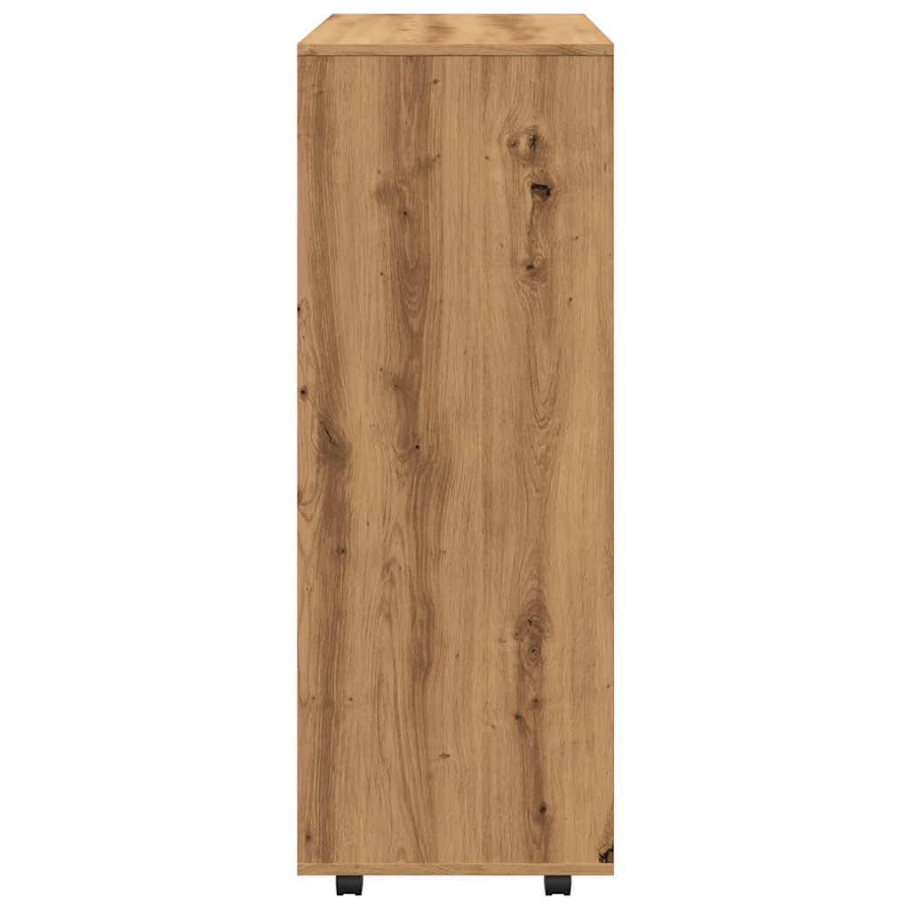 Garderobe artisan eik 80x40x110 cm konstruert tre
