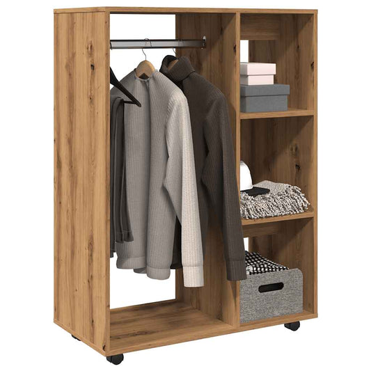 Garderobe artisan eik 80x40x110 cm konstruert tre