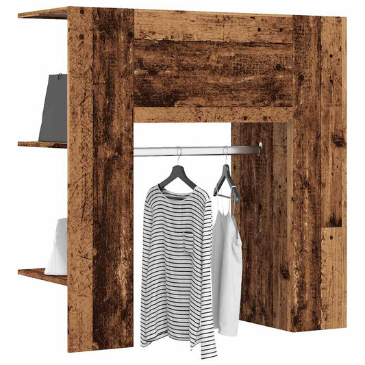 Gangskap gammelt tre 97,5x37x99 cm konstruert tre
