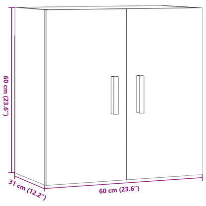 Veggskap artisan eik 60x31x60 cm konstruert tre