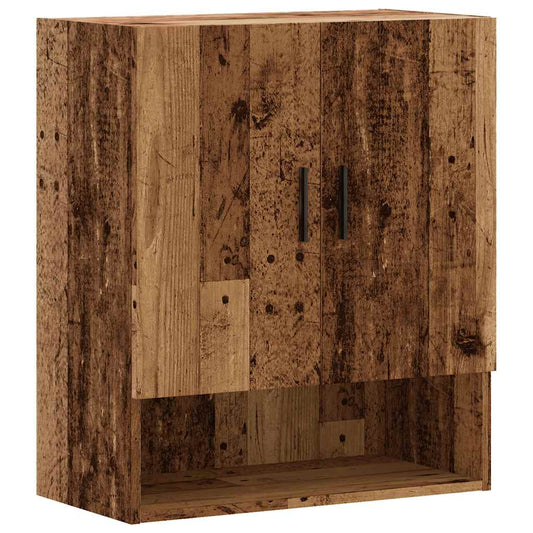 Veggskap gammelt tre 60x31x70 cm konstruert tre