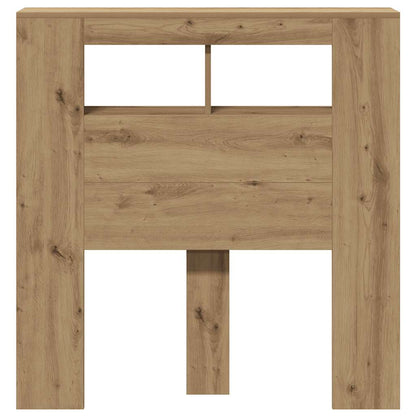 Sengegavl med LED artisan eik 100x18,5x103,5 cm konstruert tre