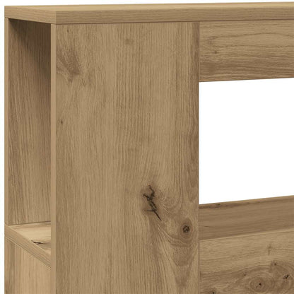 Sengegavl med LED artisan eik 100x18,5x103,5 cm konstruert tre