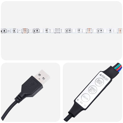 Sengegavl med LED artisan eik 100x18,5x103,5 cm konstruert tre