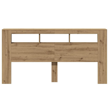 Sengegavl med LED artisan eik 200x18,5x103,5 cm konstruert tre