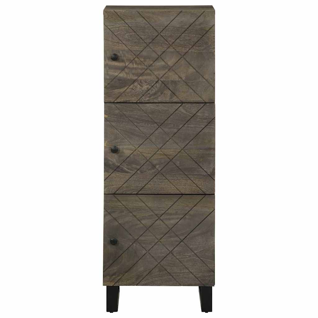 Highboard svart 40x33x110 cm heltre mango