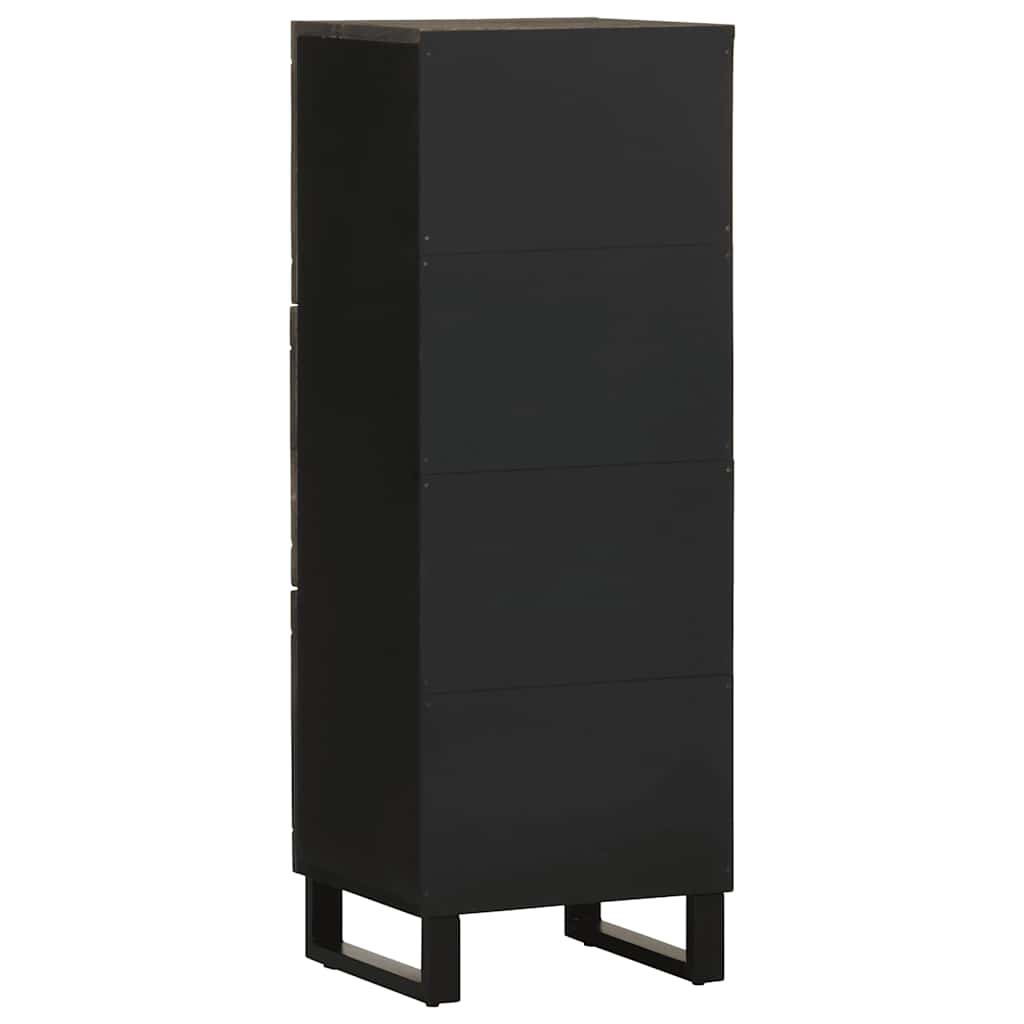 Highboard svart 40x33x110 cm heltre mango