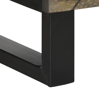 Highboard svart 40x33x110 cm heltre mango