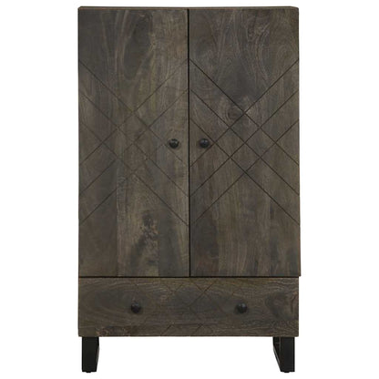 Highboard svart 60x33x100 cm heltre mango