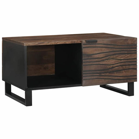 Kaffebord 80 x 50 x 40 cm - Massivt mangotre og konstruert tre