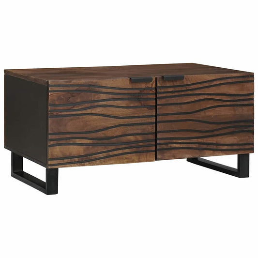 Kaffebord - 80 x 50 x 40 cm, laget av massivtre og bygget tre.