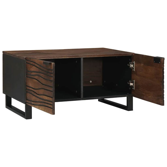 Kaffebord - 80 x 50 x 40 cm, laget av massivtre og bygget tre.