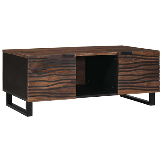 Kaffebord - 100x54x40 cm, laget av solid tre.