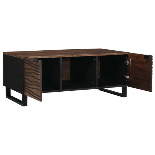 Kaffebord - 100x54x40 cm, laget av solid tre.