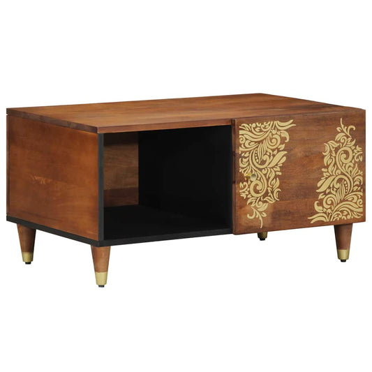 Kaffebord honningbrun 80 x 50 x 40 cm heltre mango