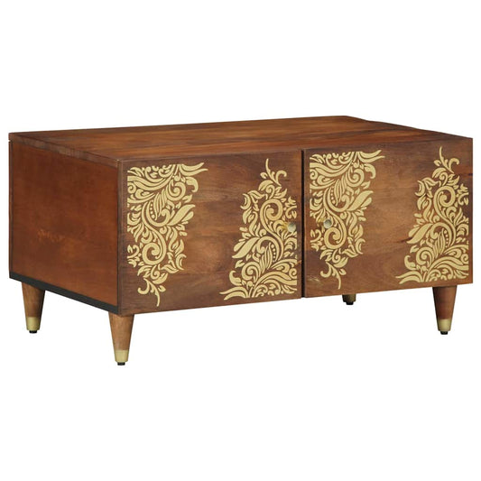 Kaffebord honningbrun 80 x 50 x 40 cm heltre mango