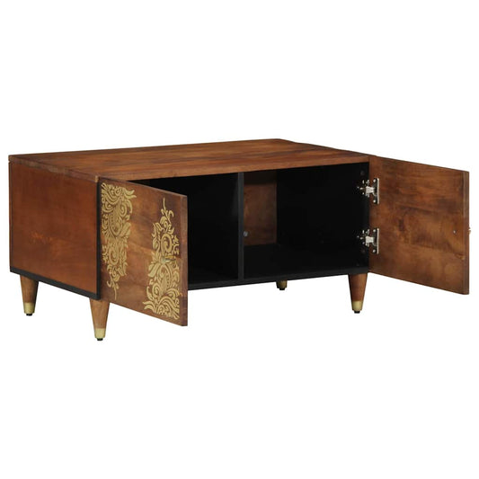 Kaffebord honningbrun 80 x 50 x 40 cm heltre mango