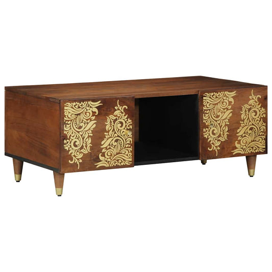 Kaffebord honningbrun 100 x 54 x 40 cm heltre mango