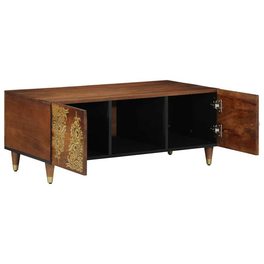 Kaffebord honningbrun 100 x 54 x 40 cm heltre mango