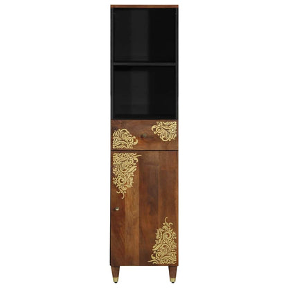 Sideboard med skuff Brun 38 x 33.5 x 160 cm Massivt mangotre