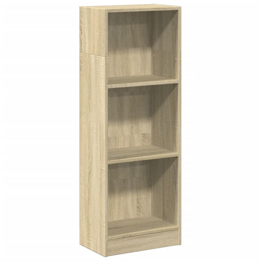 Bokhylle sonoma eik 40x24x109 cm konstruert tre