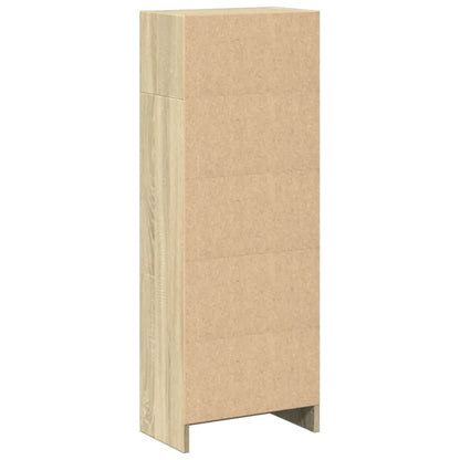 Bokhylle sonoma eik 40x24x109 cm konstruert tre
