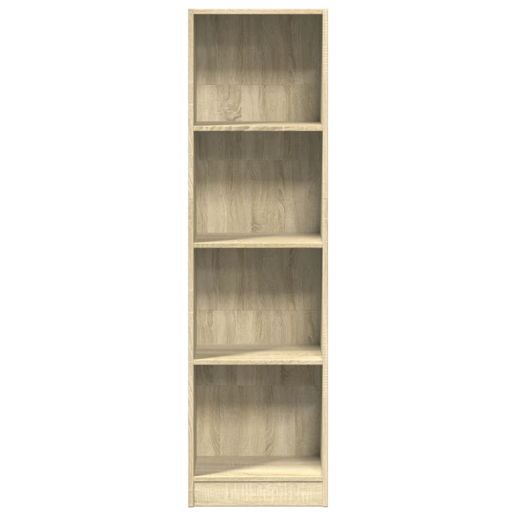 Bokhylle sonoma eik 40x24x143 cm konstruert tre