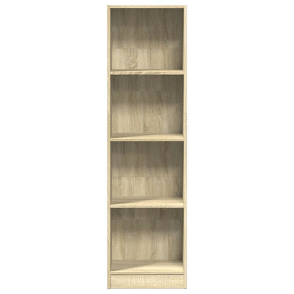 Bokhylle sonoma eik 40x24x143 cm konstruert tre