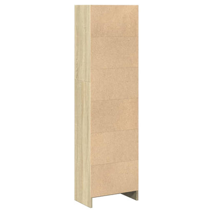 Bokhylle sonoma eik 40x24x143 cm konstruert tre
