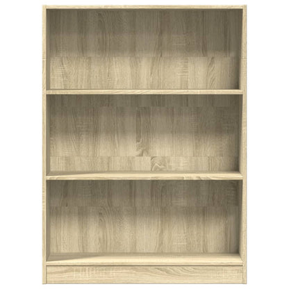 Bokhylle sonoma eik 80x24x109 cm konstruert tre