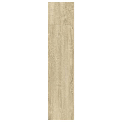 Bokhylle sonoma eik 80x24x109 cm konstruert tre