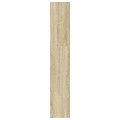 Bokhylle sonoma eik 80x24x143 cm konstruert tre