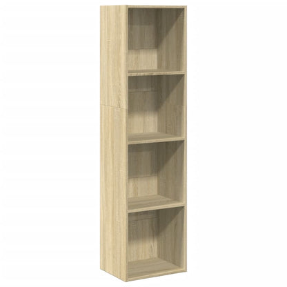 Bokhylle sonoma eik 40x30x152 cm konstruert tre