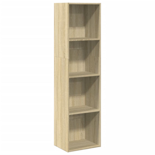 Bokhylle sonoma eik 40x30x152 cm konstruert tre