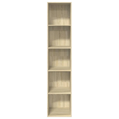 Bokhylle sonoma eik 40x30x189 cm konstruert tre