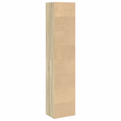 Bokhylle sonoma eik 40x30x189 cm konstruert tre