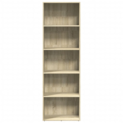 Bokhylle sonoma eik 60x30x189 cm konstruert tre