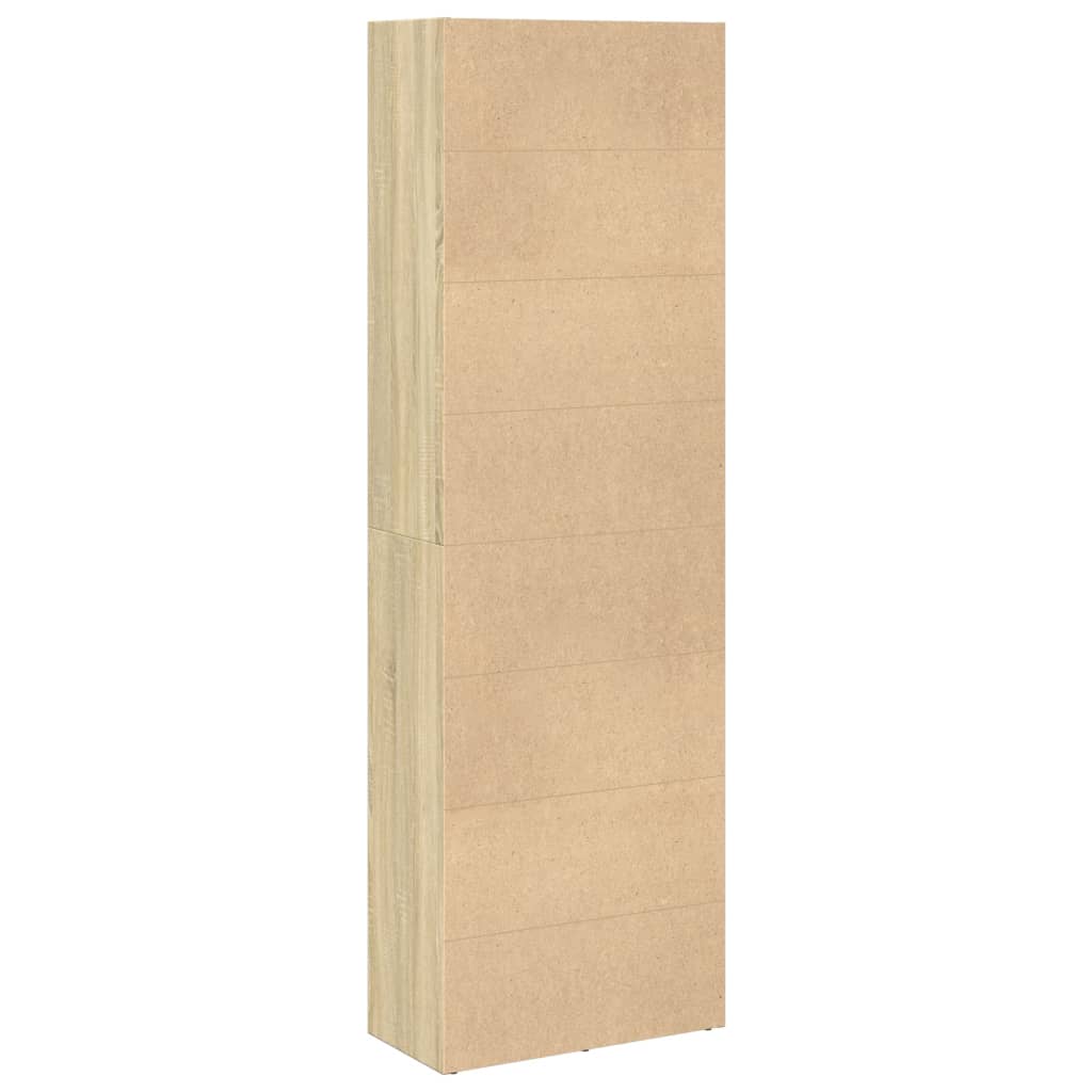 Bokhylle sonoma eik 60x30x189 cm konstruert tre