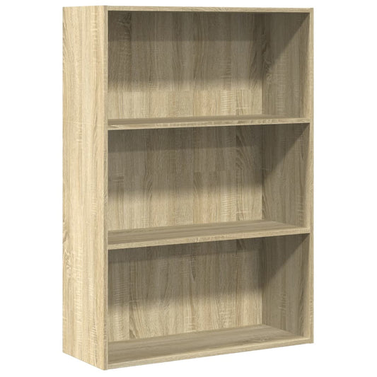 Bokhylle sonoma eik 80x30x114 cm konstruert tre