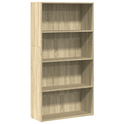 Bokhylle sonoma eik 80x30x152 cm konstruert tre