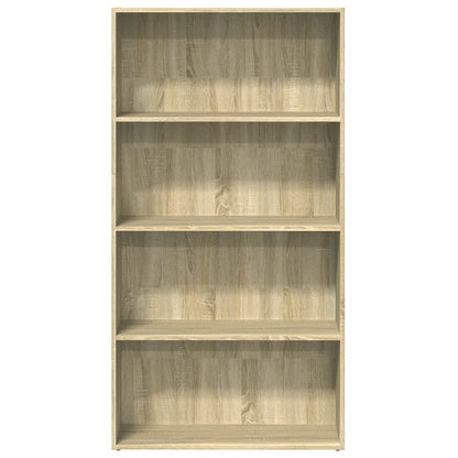 Bokhylle sonoma eik 80x30x152 cm konstruert tre