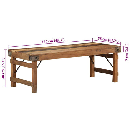 Kaffebord 110x55x40 cm Solid Tre Gjenvunnet