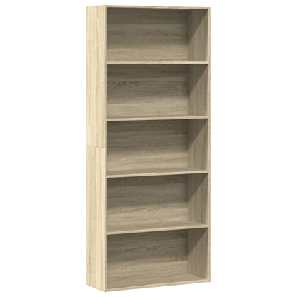 Bokhylle sonoma eik 80x30x189 cm konstruert tre