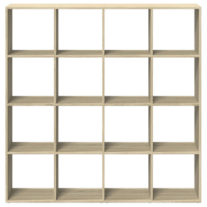 Bokhylle sonoma eik 137,5x29x137,5 cm konstruert tre