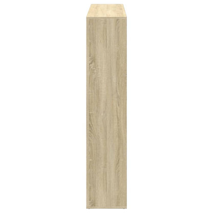 Bokhylle sonoma eik 137,5x29x137,5 cm konstruert tre