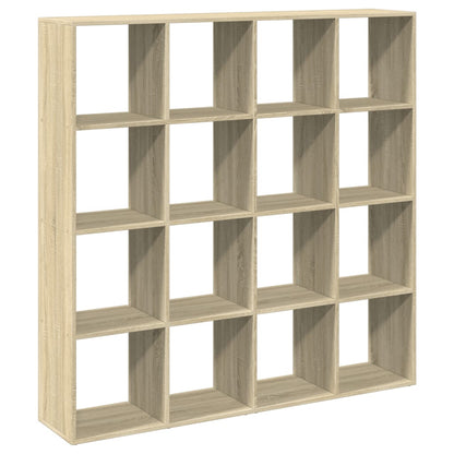 Bokhylle sonoma eik 137,5x29x137,5 cm konstruert tre