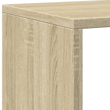 Bokhylle sonoma eik 137,5x29x137,5 cm konstruert tre