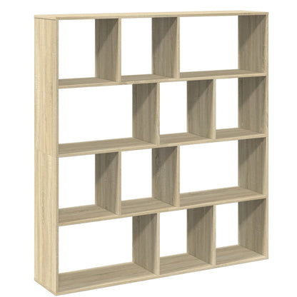 Bokhylle sonoma eik 132x29x141,5 cm konstruert tre